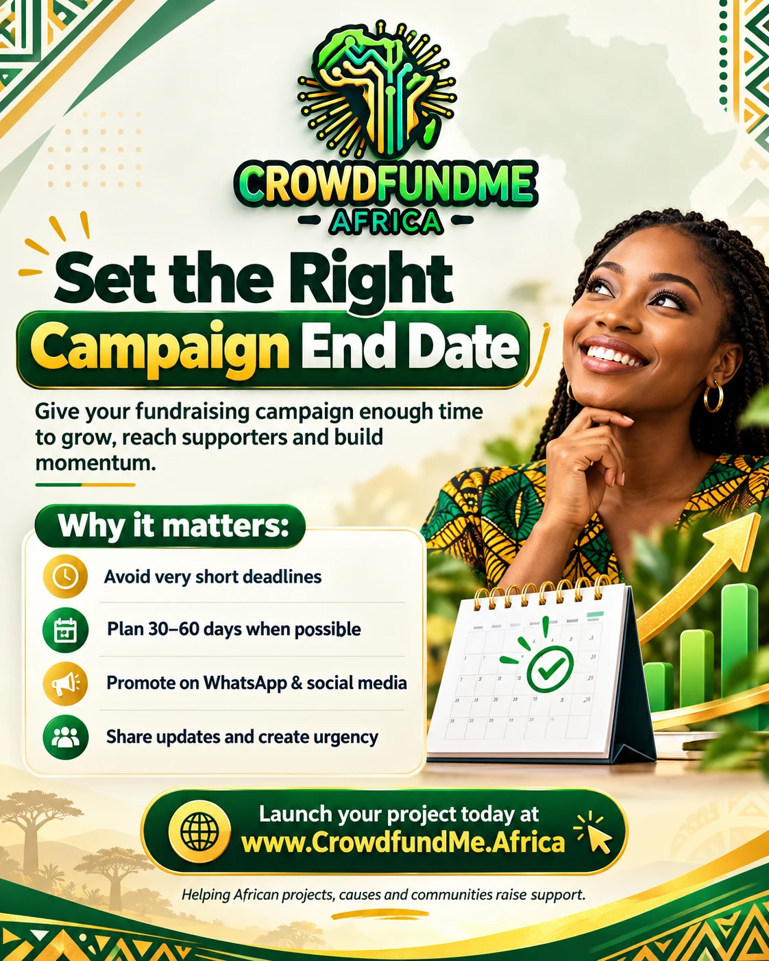Set the right campaign end date — CrowdfundMe.Africa fundraising guide