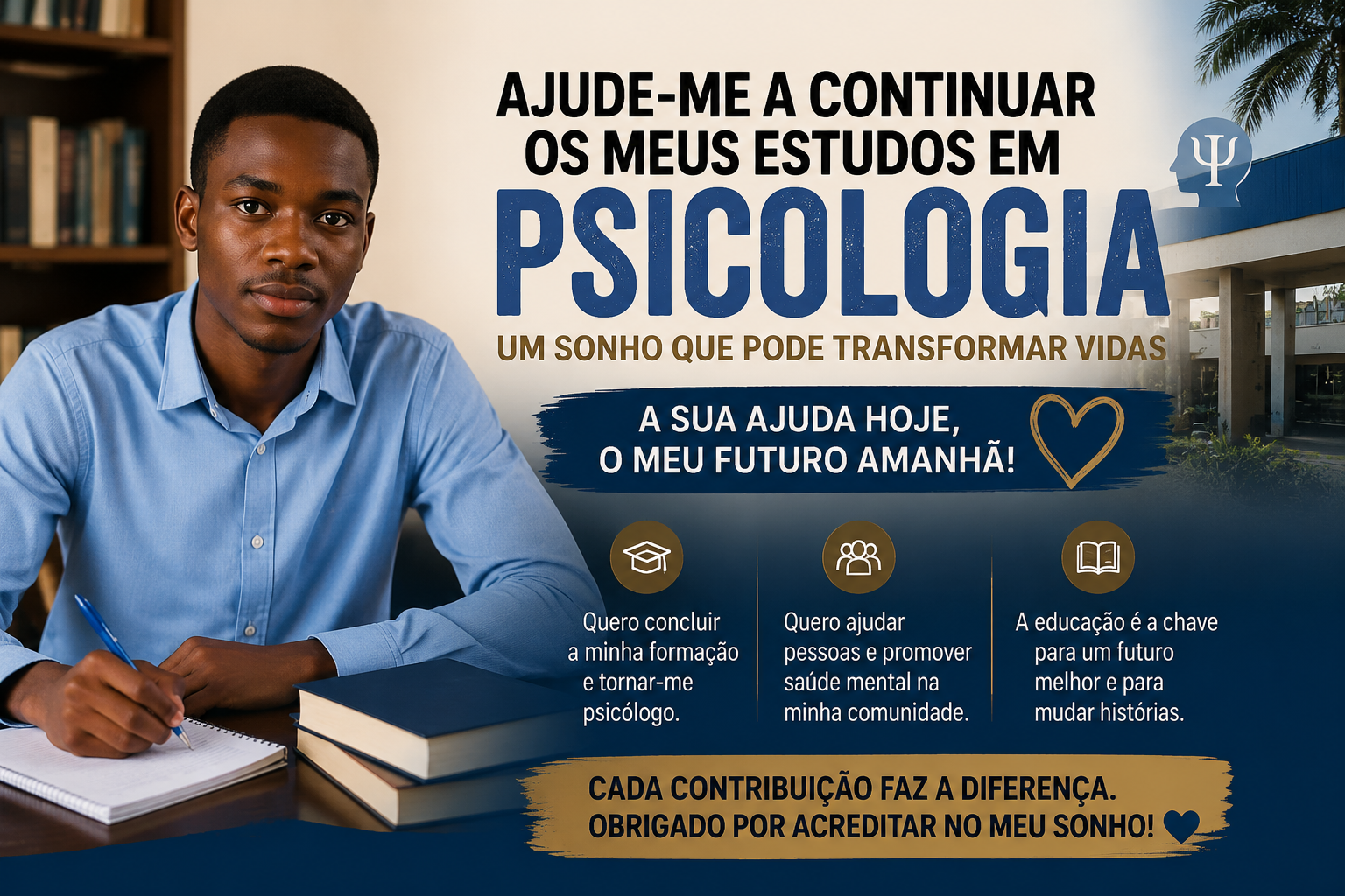 Help Me Continue My Psychology Degree — Urgent Tuition Support